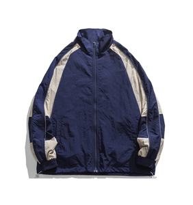 Veste coupe-vent vintage en nylon froissé pour homme, imperméable, haute qualité, pour l'été - Product Image 1