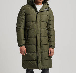 Lightweight Bomber Jacket for <b>Men's</b> High Quality Cotton Filled Hooded Stand Collar 2 tone puffer Jacket for <b>man</b> - Product Image 5