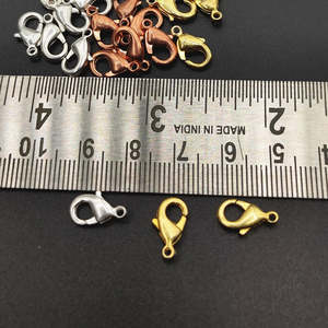 Conector de Cierre de Langosta de 12 mm para Fabricación de Joyas, en Oro, Plata, Oro Rosa y Latón, Paquete de 5 Piezas con Forma Cuadrada - Product Image 6