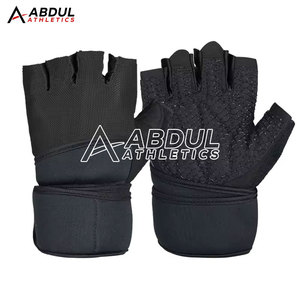 Guantes de Halterofilia de Medio Dedo con Logotipo Personalizado, Precio al por Mayor, Guantes de Gimnasio para Hombre - Product Image 4