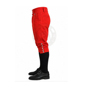 Pantalon classique sur mesure de style guerrier napoléonien avec coutures détaillées, léger et écologique, coupe confortable pour homme - Product Image 3