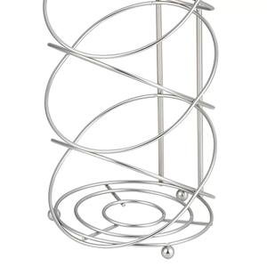 Soporte de papel higiénico para ahorrar espacio con diseño de alambre en espiral resistente al óxido almacenamiento duradero para artículos esenciales de baño - Product Image 3