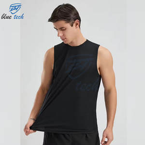 Débardeur Athlétique Personnalisé pour Hommes Sans Manches Performance Gym Shirt Tissu Respirant Veste de Sport Spandex/Polyester Séchage Rapide - Product Image 1