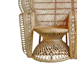 Nalendra Twin Peacock Rattan <b>Chair</b> Natural Brown Modern Design for Hotel Apartment Outdoor <b>Dining</b> Living <b>Room</b>-Factory Wholesale - Product Image 4
