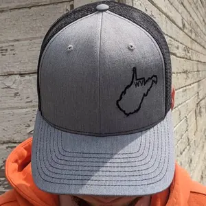 Wholesale Customized Business 6 Panels Slightly Curved Brim Trucker Hats Embroidery Outdoor Sporty Unisex 100% Cotton Twill - Product Image 1