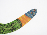 Boomerang en bois personnalisé fait à la main disque volant jouet de sport gonflable et tenture murale ornement décoratif pour la maison