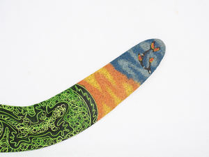 Boomerang de madera personalizado hecho a mano, disco volador, juguete deportivo inflable y adorno decorativo para el hogar para colgar en la pared - Product Image 6