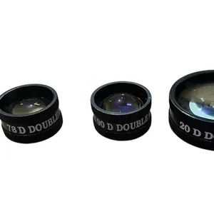 OPTOMETRY OPHTHALMIC LENS PACK OF THREE ALL BLACK COLOR 20D 90D & 78D WITH BOX......