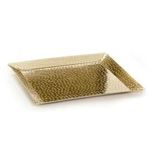 Bandeja de metal chapada en oro de aluminio para diseños decorativos de calidad duradera de mesa decorativos para cocina, hotel, restaurante - Product Image 2