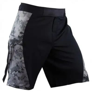 Shorts de boxe personnalisés OEM, vêtements d'entraînement et de combat, design floral de haute qualité, trunks de kickboxing thaïlandais, option avant, durables, séchage rapide - Product Image 1