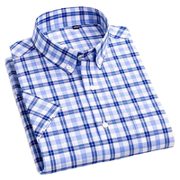 FIL TEINT haute qualité hommes chemises à manches à carreaux chemise veste coton tenue décontracté pour la saison de printemps