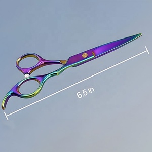 Professional Rainbow Titanium Coated Hair Cutting Scissors Stainless Steel Barber Salon Hairdressing <b>Shears</b> Styling <b>Tool</b> - Product Image 1
