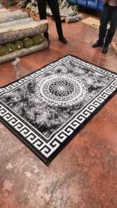 Adiva turco Gaziantep poliéster Jacquard lavable grueso acolchado PET amigable hogar sala de estar alfombra - Product Image 4