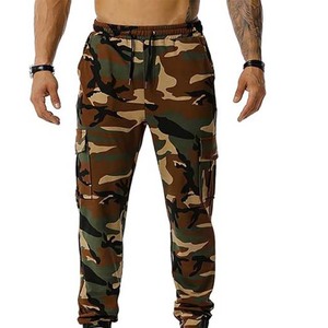 Venta directa de fábrica, pantalones de chándal para hombre, pantalones de lona ajustados a la moda con bolsillos para deportes y uso informal - Product Image 3