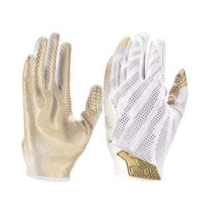 Los guantes de fútbol americano más vendidos con protección mejorada, guantes deportivos de cuero antideslizantes ligeros, servicio con logotipo personalizado - Product Image 4