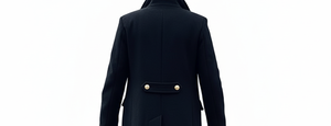 Manteau d'hiver en laine de luxe pour homme, long coupe-vent, col à revers, simple boutonnage, respirant, épais, trench-coat, écologique - Product Image 6
