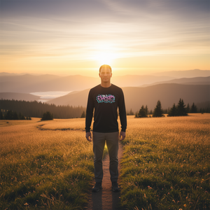 T-shirt à manches longues en coton Migh Esteem pour adultes, 80 % polyester 20 % coton, avec message d'affirmation 'Je suis fort', article promotionnel - Product Image 3