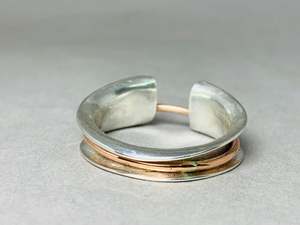 แหวนเงินวงสปินเนอร์แฮนด์เมดคุณภาพสูงแหวนสปินเนอร์แบบโบฮีเมียนขายส่ง - Product Image 3