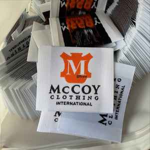 Etiqueta tejida de ropa de marca personalizada 100, alta calidad, 2x5cm, pliegue final/pliegue central, etiqueta de tela para ropa, logotipo, estampado en caliente - Product Image 5