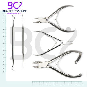 Coupe-ongles en acier inoxydable, lime à ongles, ciseaux à ongles à large ouverture – Kit de pédicure professionnel durable 5 pièces pour podologie - Product Image 2