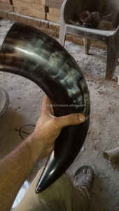 Tasse à corne à boire de style buffle avec poignée Tasse à corne de Viking animal poli naturel pour bière et café par FWE - Product Image 5