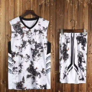 Unisex XS Size Basketball Jersey <b>Shorts</b> Set New Design <b>Camouflage</b> Digital Sublimation Printed Breathable Sportswear for Adults - Product Image 2