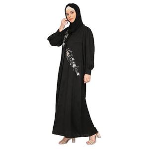 Vente en gros de robe caftan ethnique de luxe avec perles de diamant Dubaï Turquie arabe musulman avocat Abaya à capuche vêtements islamiques pour femmes en vrac - Product Image 4