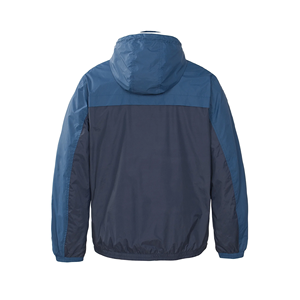 OEM Custom Logo Design Vintage <b>Men's</b> Regular Fit Grey Blue Contrast Color Full Sleeve Winter Canvas <b>Jacket</b> Zipper <b>Fly</b> Hood - Product Image 2