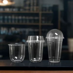 Vasos de plástico desechables de 95mm de calidad de fábrica de Vietnam, diseño de pared simple para bebidas para café, té de burbujas, jugo - Product Image 2