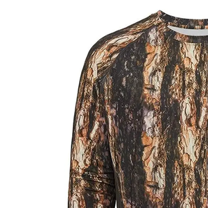 Camiseta con estampado de camuflaje para exteriores para cazadores, tela transpirable de secado rápido para uso en campo y senderos - Product Image 3