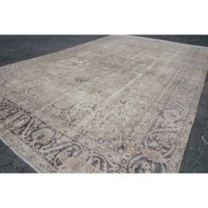พรมขนาด 8x12.7 ฟุต, พรมตุรกีขนาดใหญ่พิเศษ, พรมลายจุดสีเทา - Product Image 3