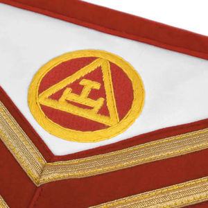 Prix de gros Tablier maçonnique de luxe brodé à la main de la meilleure qualité de fixation magnétique Fabricant pakistanais entretenu OEM - Product Image 4