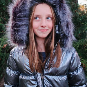 Veste matelassée à capuche unisexe Lady Fit Clothing, chaude, imperméable, avec logo sur le devant - Product Image 3