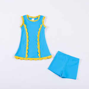 Vestido de Tenis para Niñas de Nailon y Spandex con Certificación CPC y CPSIA, Dobladillo Festoneado, Ropa Deportiva Infantil, Traje de Boutique al por Mayor - Product Image 3