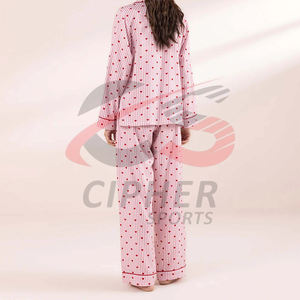Ropa de noche Precio al por mayor Mujeres Sexy Mujeres Conjunto corto Ropa de dormir Conjunto de pijama de satén Pijamas Mujeres Precio barato para la venta - Product Image 3