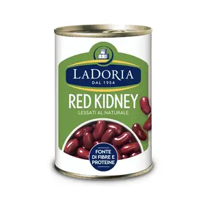 Hochwertige Made in Italy La Doria Rote Kidney bohnen in leicht zu öffnenden Dosen 24x400g Gedämpfte Verarbeitung für den Export