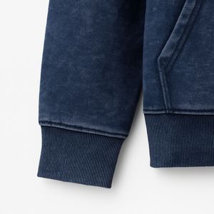 OEM Custom High Quality 500 Gsm Oversized Distressed All Over Printing Zip up Cropped Boxy <b>Hoodie</b> for <b>Men</b> - Product Image 6