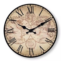 Reloj de Pared Náutico de Latón H.M.A Handicrafts, Reloj Mecánico Marítimo Vintage, Pantalla Analógica, Estilo Art Deco, Silencioso, Fácil de Colocar en el Dormitorio