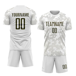 Meilleure vente ensemble de vêtements de sport pour hommes col rond France Football Jersey Shorts 100% Polyester haute qualité nouvelles fonctionnalités Logo imprimé - Product Image 1