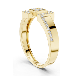 Bague pour femme en diamant de laboratoire, clarté VVS-VS, 0,33 CT, or 18 carats, 14 carats, 10 carats et argent 925, or rose, or jaune, or blanc et moissanite - Product Image 4