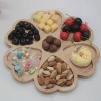 Plateau de service en bois écologique fait main, bol de table, centre de table, présentoir à fruits secs, présentoir alimentaire de table