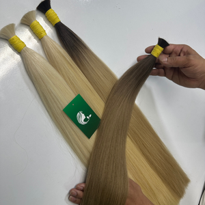 Cuticules cheveux alignés de qualité supérieure en vrac vietnamien cheveux naturels blonds 613 vierge cuticule alignée extension de cheveux humains - Product Image 1
