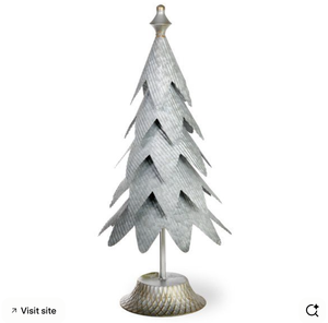 Elegante árbol colgante de mesa de Navidad de Metal moderno hecho a mano acabado plateado pulido duradero para decoración Interior festiva - Product Image 6