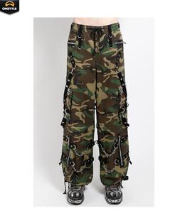 Pantalones góticos ONSTYLE SPORTS con bolsillos funcionales, detalles de cremallera y correas únicas para los amantes de la moda alternativa. - Product Image 3