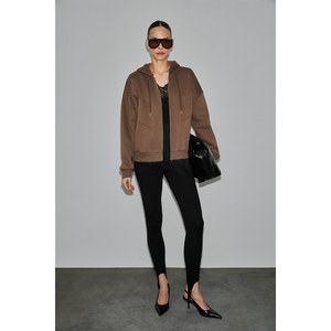 Felpa oversize da donna GRIMELANGE VYSELLE con cappuccio, zip frontale in metallo e dettaglio etichetta - Product Image 2