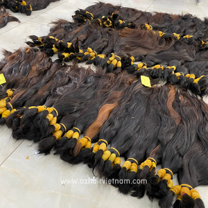 Cheveux bruts vietnamiens à cuticule alignée en vrac avec un seul donneur pour une utilisation directe ou un blanchiment de couleur claire - Product Image 3