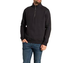 Buena calidad personalizado su propio diseño sudadera Stand Collar con cremallera mangas largas estética Color negro suave y de moda - Product Image 6