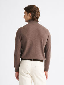 Pull en coton 100% pour homme, logo personnalisé OEM, fin, pour l'hiver, avec logo sur le devant, coupe régulière, surdimensionné - Product Image 3