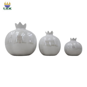 Branco Cerâmica Romã Vaso Fruta Decorativa para Sala de Estar Wedding Centerpiece, Modern Minimalista Home Decor Vaso De Flor - Product Image 2