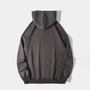 Sweats à capuche avec strass personnalisés pour hommes, coupe ajustée, couleur unie, hiver essentiel - Product Image 2